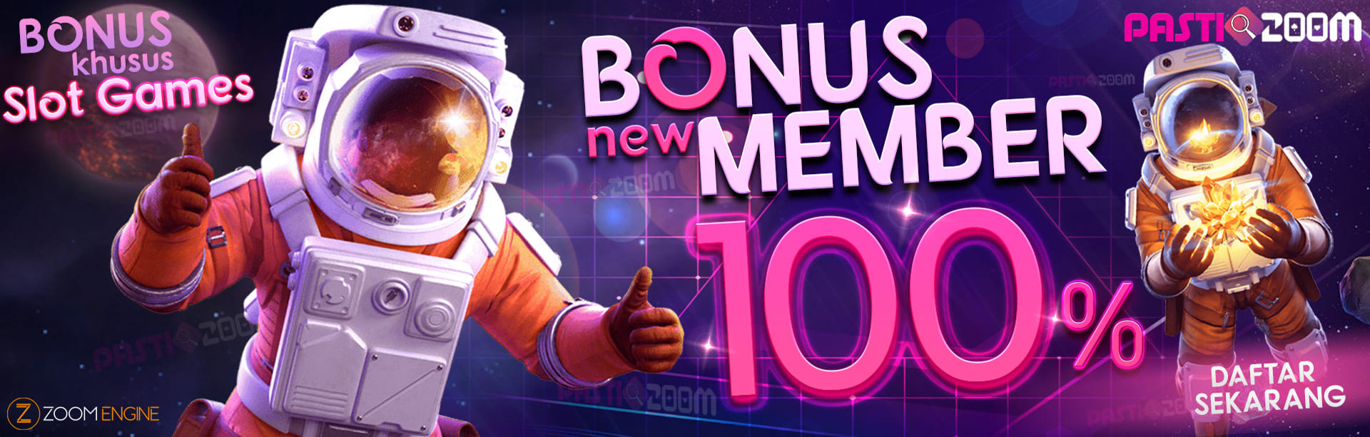 BONUS NEW MEMBER 100% SLOT GAMES PASTI200M