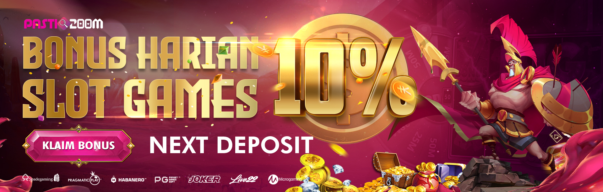 BONUS NEXT DEPO HARIAN 10% SLOT PASTI200M