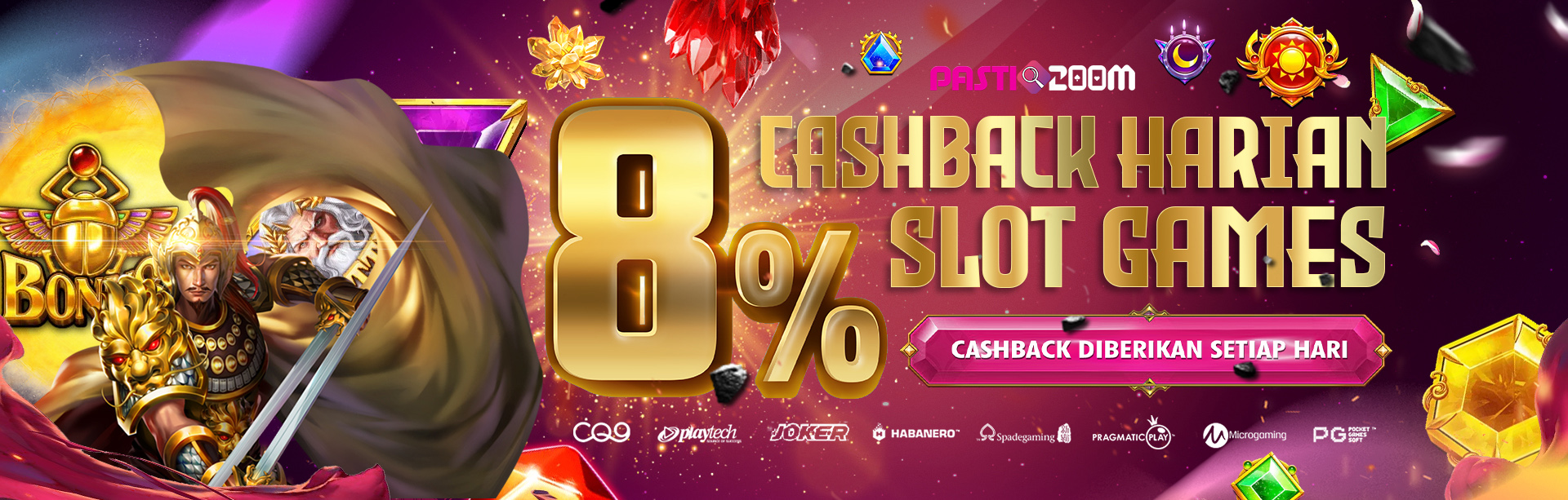 CASHBACK HARIAN SLOT 8%