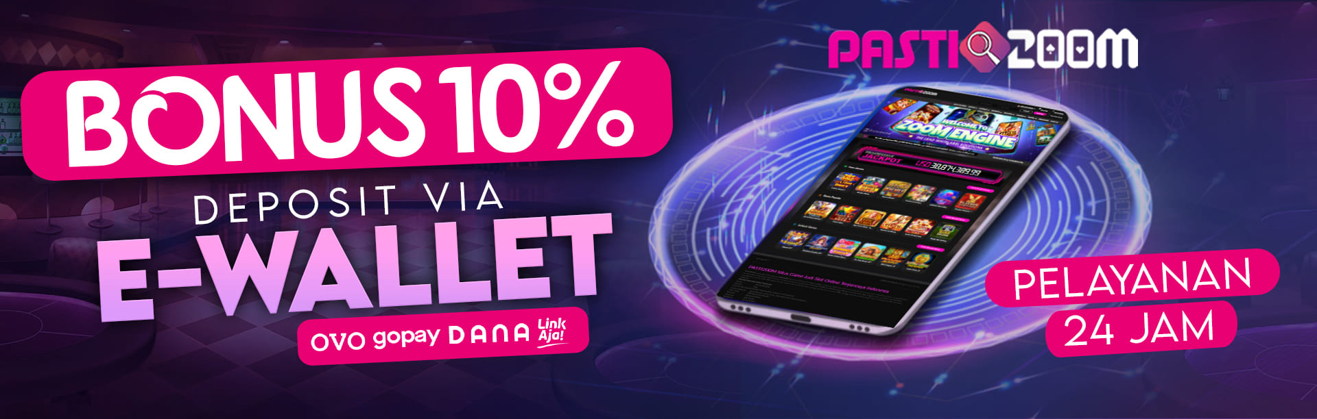 BONUS DEPOSIT E-WALLET 10%