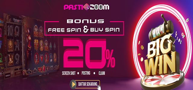 BONUS FREESPIN & BUYSPIN 20% PASTI200M