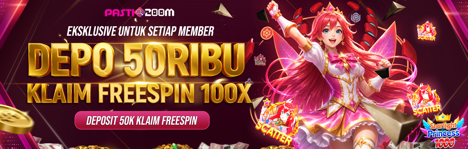 BONUS FREESPIN 100X PASTI200M